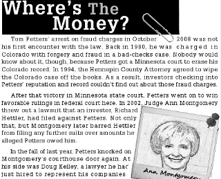 Censored Ad re: Petters about Judge Ann Montgomery