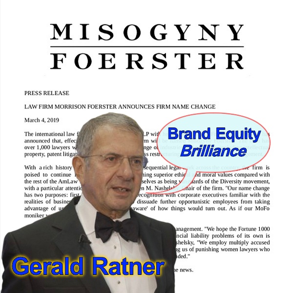 Gerald Ratner knows Brand Equity Brilliance when he sees it