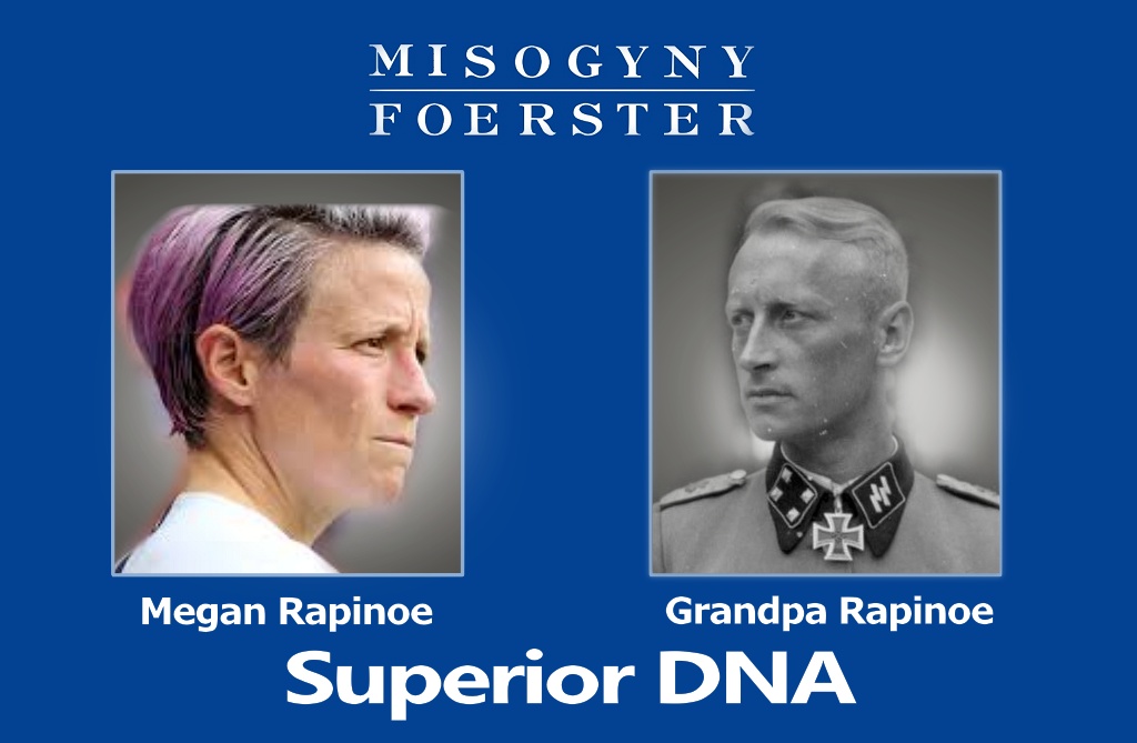 Underpaid USA Womens Soccer is lead by Megan Rapinoe the White Supremacist SS Granddaughter